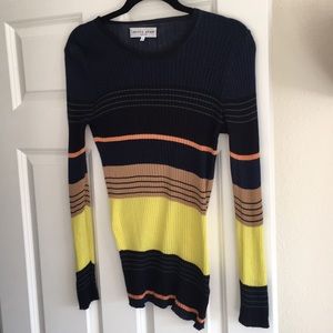 Rib knit striped sweater by Apiece Apart